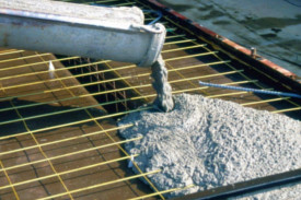 Заливка бетона или монтаж материалов